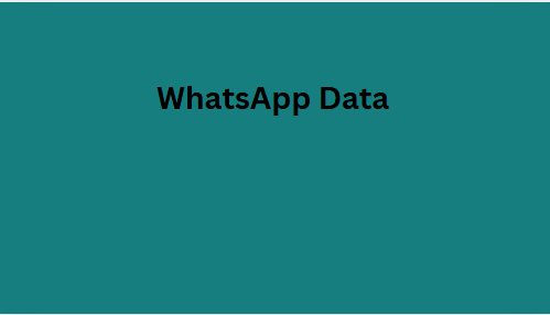 whatsapp data