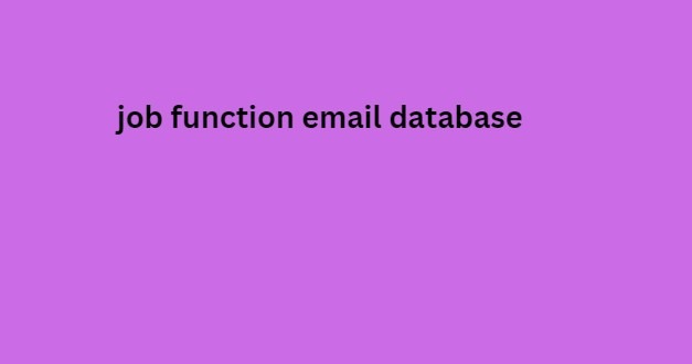 job function email database