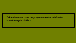 Zaktualizowane dane dotyczące numerów telefonów komórkowych z 2024 r.