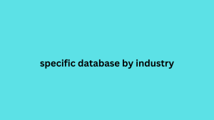 specific database by industry