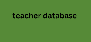 teacher database 