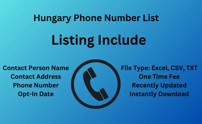 Hungary phone number list