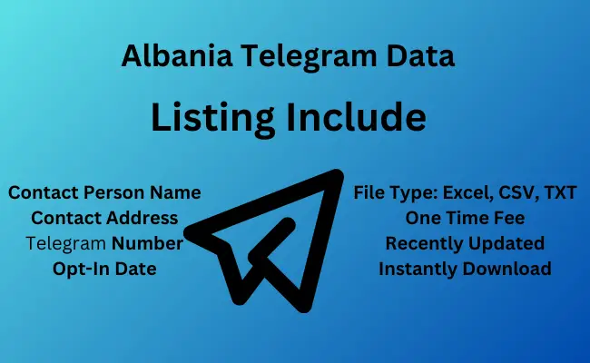 Albania telegram data