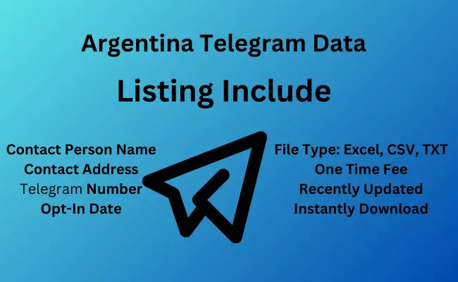 Argentina telegram data