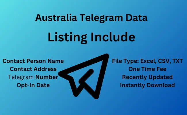 Australia telegram data