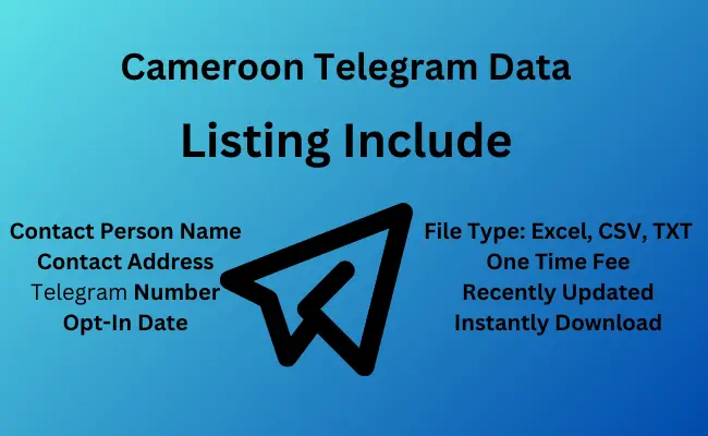 Cameroon telegram data