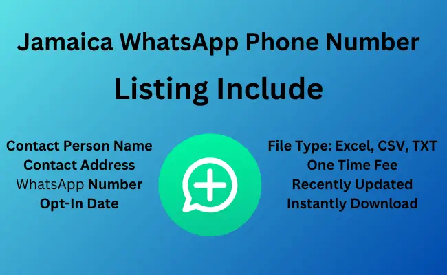 Jamaica whatsapp phone number