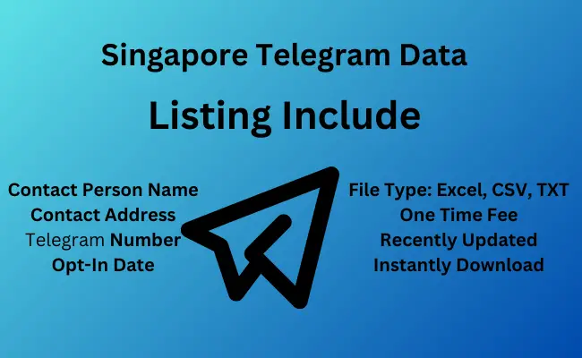 Singapore telegram data