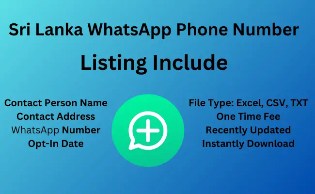 Sri Lanka whatsapp phone number