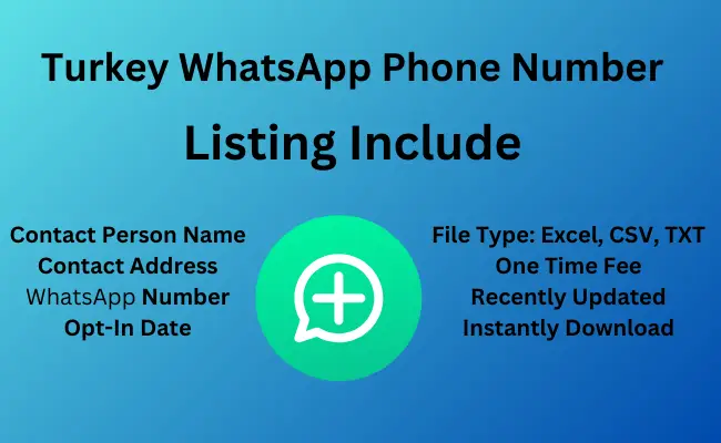 Turkey whatsapp phone number